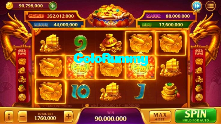 GoloRummy casino presented on mobile device in Pakistan with slots and live games